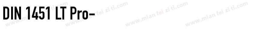 DIN 1451 LT Pro字体转换